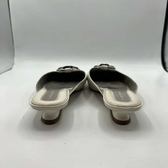 Tory Burch Sz‎ 10 Patos Logo Kitten Heel Mules - Picture 6 of 13